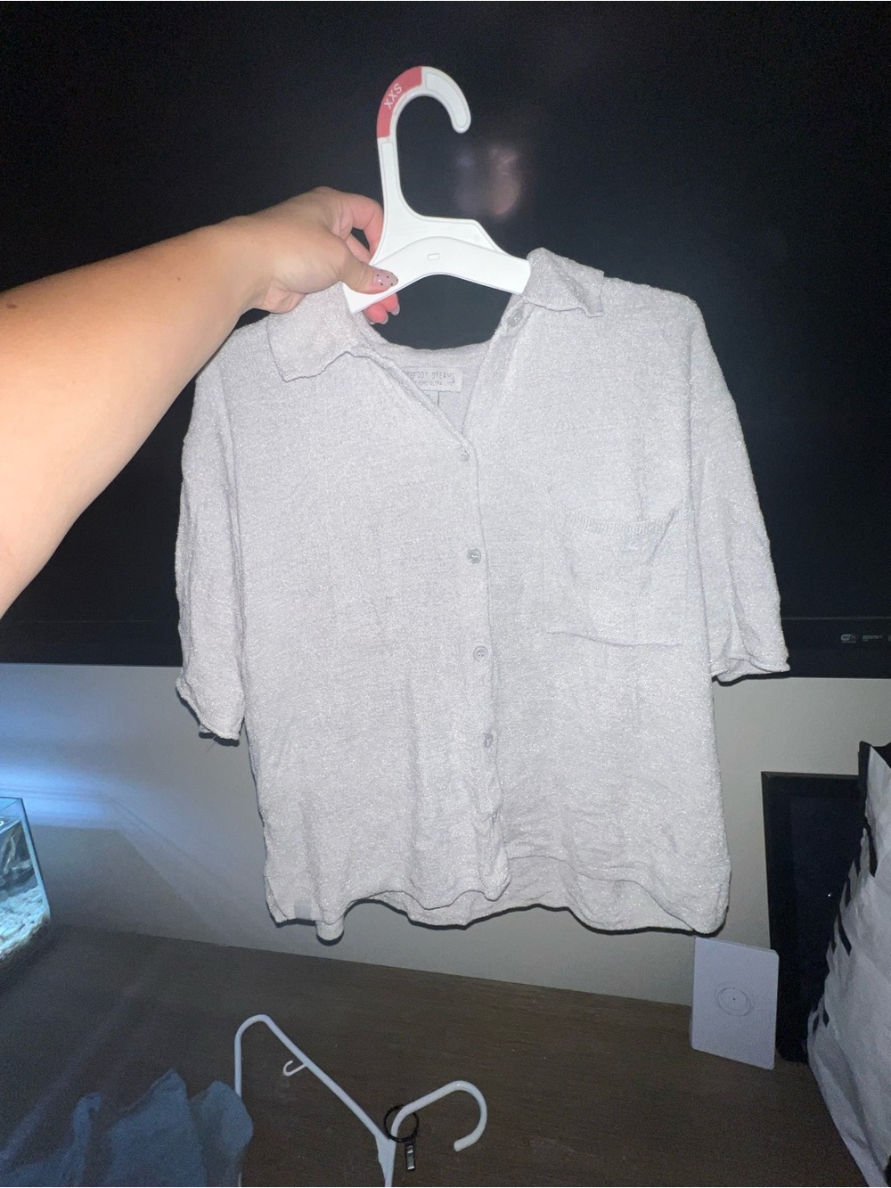 Barefoot Dreams Cozyterry Button down shirt